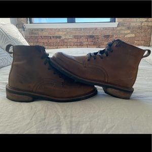 Broken Homme Davis II Brown Boots Sz 9.5 Retail $295